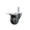 Service Caster 3 Inch Thermoplastic  Rubber Wheel Swivel 58 Inch Threaded Stem Caster Total Lock Brake SCC SCC-TSTTL20S314-TPRB-58212 - alternate 1